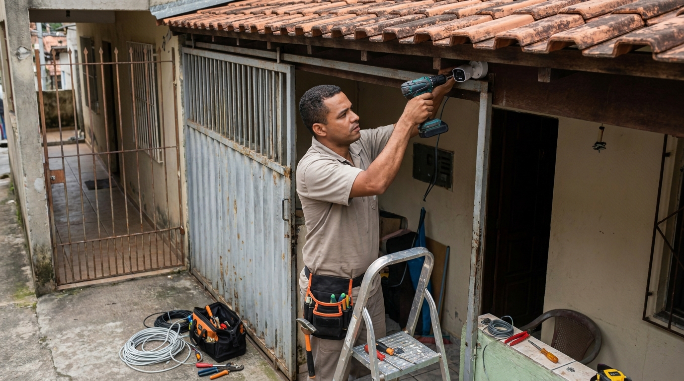 Instalação de Câmera Residencial na Augusta, Viamão‑RS